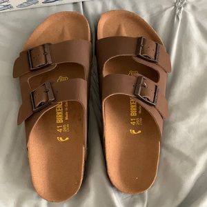 Brown Birkenstock sandals, size 41